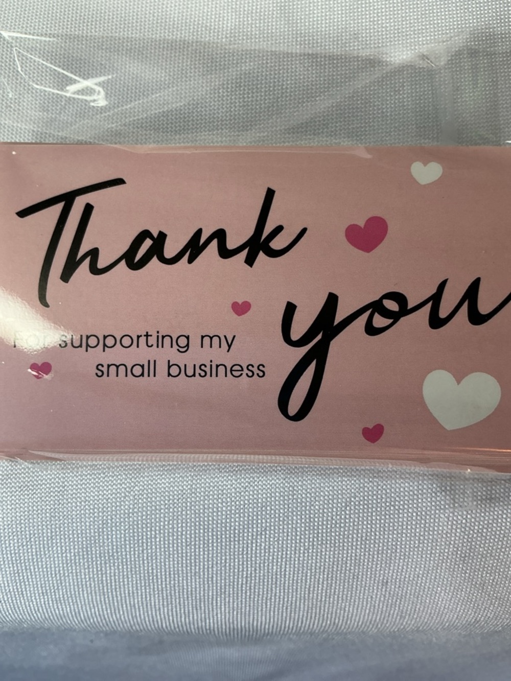 25 Pink Thank You Cards Small Business Packaging Insert Bundle